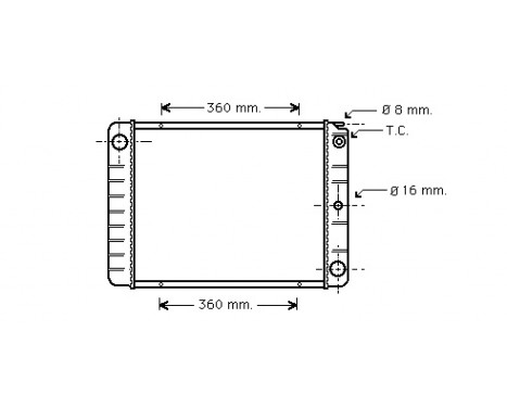 Radiator, engine cooling 59002027 International Radiators