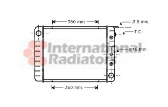 Radiator, engine cooling 59002028 International Radiators, Image 2