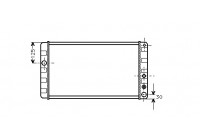 Radiator, engine cooling 59002037 International Radiators