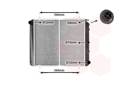 Radiator, engine cooling 59002038 International Radiators Plus, Image 2