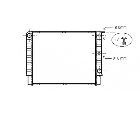 Radiator, engine cooling 59002087 International Radiators