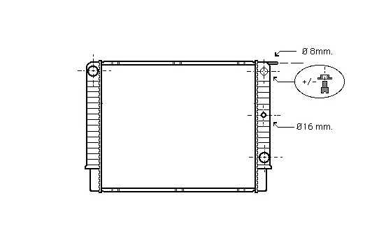 Radiator, engine cooling 59002087 International Radiators