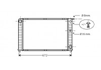 Radiator, engine cooling 59002088 International Radiators