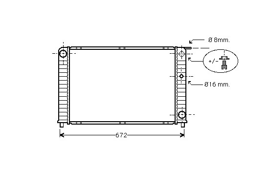 Radiator, engine cooling 59002088 International Radiators