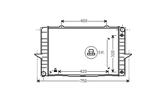 Radiator, engine cooling 59002092 International Radiators