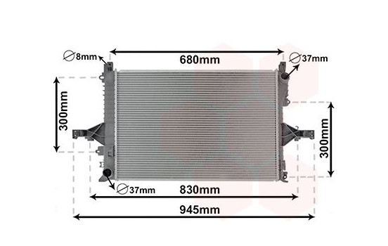 Radiator, engine cooling 59002114 International Radiators