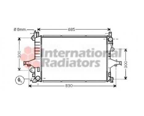 Radiator, engine cooling 59002116 International Radiators, Image 2