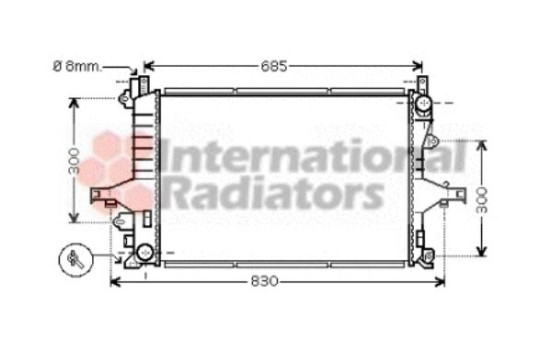 Radiator, engine cooling 59002116 International Radiators, Image 2