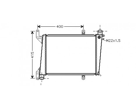 Radiator, engine cooling 59002127 International Radiators