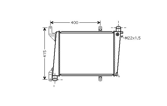 Radiator, engine cooling 59002127 International Radiators