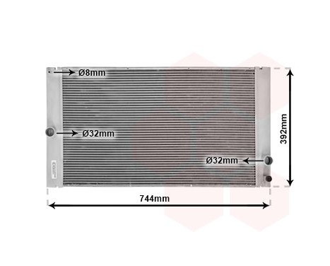 Radiator, engine cooling 59002141 International Radiators, Image 2