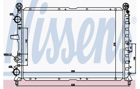 Radiator, engine cooling 60030 Nissens