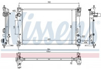 Radiator, engine cooling 60065 Nissens