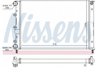Radiator, engine cooling 60071 Nissens