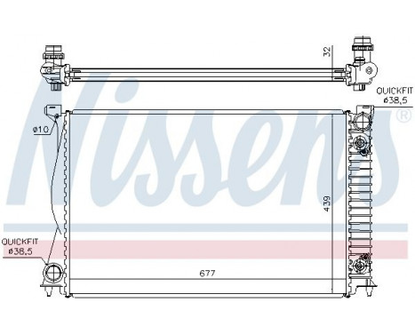 Radiator, engine cooling 60232A Nissens, Image 2