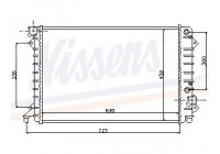 Radiator, engine cooling 60241 Nissens