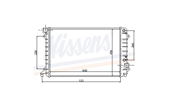Radiator, engine cooling 60241 Nissens