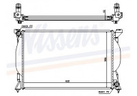 Radiator, engine cooling 60301A Nissens