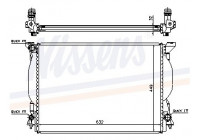 Radiator, engine cooling 60306A Nissens