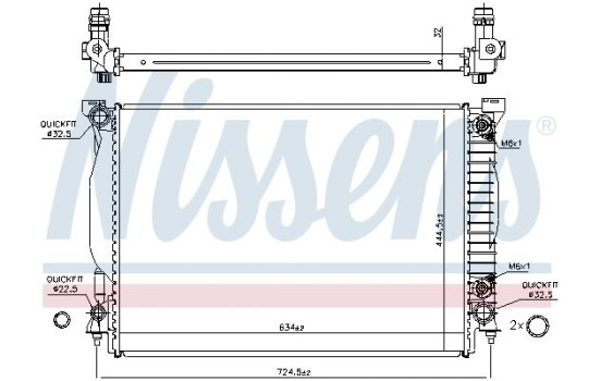 Radiator, engine cooling 60307A Nissens, Image 7