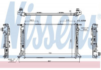 Radiator, engine cooling 60319 Nissens