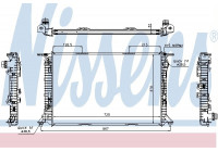 Radiator, engine cooling 60322 Nissens