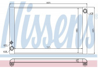 Radiator, engine cooling 60325 Nissens