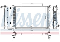 Radiator, engine cooling 60329 Nissens
