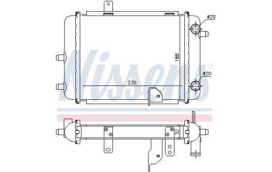 Radiator, engine cooling 60363 Nissens