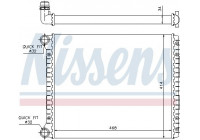 Radiator, engine cooling 60426 Nissens