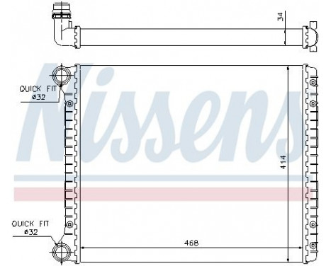 Radiator, engine cooling 60426 Nissens