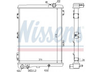 Radiator, engine cooling 604411 Nissens