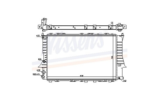 Radiator, engine cooling 60457 Nissens