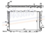 Radiator, engine cooling 60458A Nissens