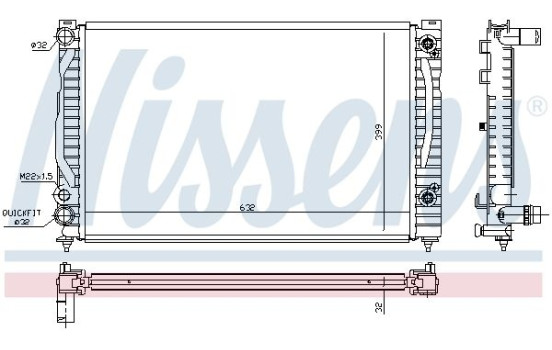Radiator, engine cooling 60494 Nissens, Image 7