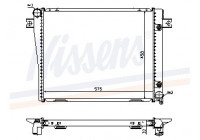 Radiator, engine cooling 60601A Nissens