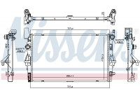Radiator, engine cooling 606021 Nissens