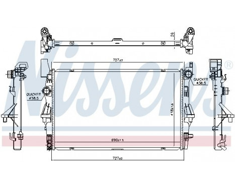 Radiator, engine cooling 606021 Nissens