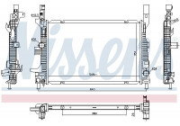 Radiator, engine cooling 606033 Nissens