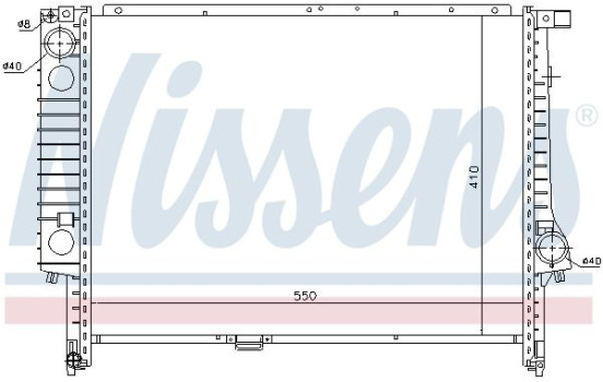 Radiator, engine cooling 60605 Nissens, Image 5