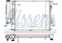 Radiator, engine cooling 60607 Nissens