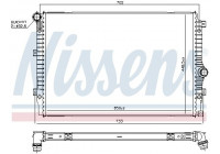 Radiator, engine cooling 606084 Nissens