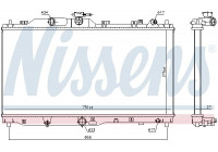 Radiator, engine cooling 606109 Nissens