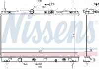 Radiator, engine cooling 606147 Nissens