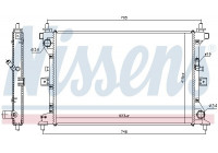 Radiator, engine cooling 606148 Nissens
