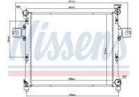 Radiator, engine cooling 606254 Nissens