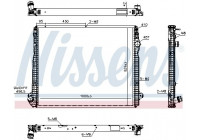 Radiator, engine cooling 606322 Nissens