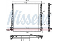 Radiator, engine cooling 606324 Nissens
