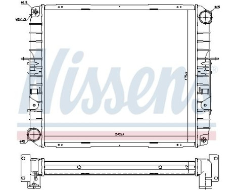 Radiator, engine cooling 606355 Nissens