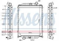 Radiator, engine cooling 606366 Nissens